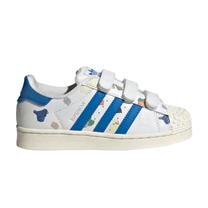 adidas LEGO x Superstar CF J 'Briques Et Figurine - Blanc Royal Bleu' Chaussures Blanc/Bleu Royal/Blanc Pur IF2201