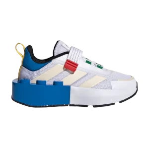 adidas LEGO x Tech Runner EL Little Kid 'Black Red' Baskets Noir/Blanc Nuage/Rouge HP5878