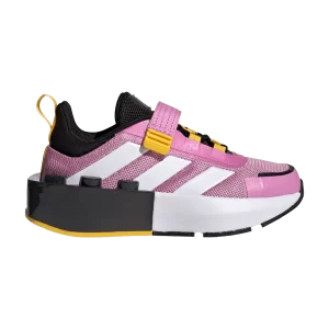 adidas LEGO x Tech Runner EL Little Kid 'Bliss Orchid' Baskets Bliss Orchid/Blanc Nuage/Noir Couleur HP5880