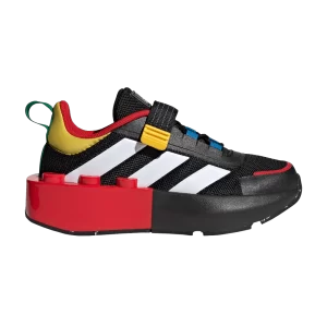 adidas LEGO x Tech Runner EL Little Kid 'Shock Blue Red' Bleu choc/Blanc Nuage/Rouge HP5877