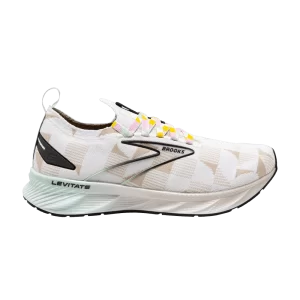 Brooks Levitate StealthFit 6 'À Carreaux - Doublure Argent Blanc' Blanc/Doublure Argent/Vert 110397 1D 141