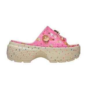 Baskets Crocs Line Friends x Stomp Slide 'Petit Sweets' Os 209828 2Y2