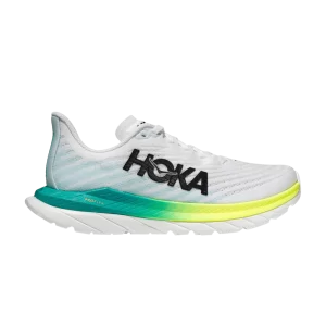HOKA Mach 5 'White Blue Glass' Baskets Blanc/Verre bleu 1127893 WBGL