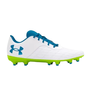Under Armour Magnetico Select 3 FG GS 'White Capri' Baskets Blanc/Jaune Haute Sécurité/Capri 3026748 102