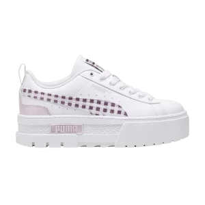 Puma Mayze Big Kid 'Gingham Cozy – Baskets Grape Mist' Blanc/Grape Mist 396660 01