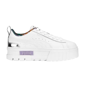 Puma Mayze Big Kid 'Vacay Queen – White Vivid Violet 'Baskets Blanc/Violet vif 389666 02