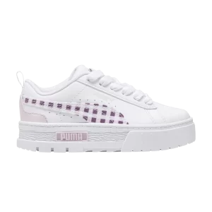 Puma Mayze Little Kid 'Gingham Cozy – Baskets Grape Mist' Blanc/Grape Mist 396661 01