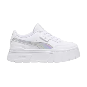 Puma Mayze Stack Big Kid 'Iridescent' Baskets Blanc/Argent 392868 01