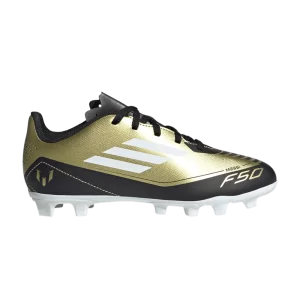 Baskets adidas Messi Adizero F50 Club FxG K 'Triunfo Dorado' Or métallisé/Blanc nuage/Noir IG9319