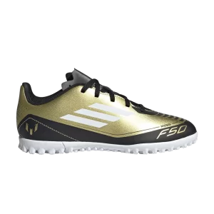 Baskets adidas Messi Adizero F50 Club TF K 'Triunfo Dorado' Or métallisé/Blanc nuage/Noir IG9297