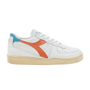 Diadora Mi Basket Low Baskets d'occasion 'White Orange Peel' Blanc/Orange peel 201 179043 C9886