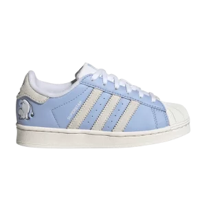 Baskets adidas Moomin x Superstar J 'Moomintroll' Bleu aube/Blanc nuage/Blanc Core ID6651