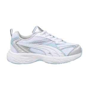 Puma Morphic Little Kid 'White Ash Grey' Baskets Blanc/Gris cendré 393793 03