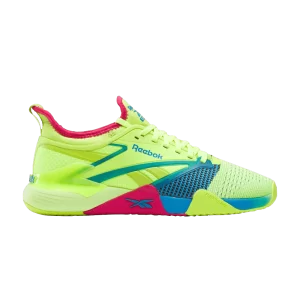 Reebok Nano Court 'Digital Lime Aqua Pink' Baskets Digital Lime/Aqua/Bold Rose 100208444