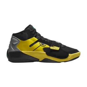 Air Jordan Naruto x Jordan Zion 2 SP PF 'Naruto vs. Sasuke' Noir/Jaune Strike/Violet Foncé Poussière/Bleu Laser FB2219 087