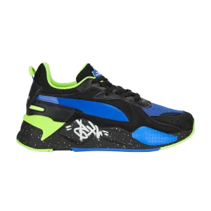 Puma Need For Speed x RS-X Big Kid 'Graffiti' Baskets Noir/Royal Sapphire 307690 01