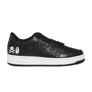Neighborhood x Bapesta Baskets 'Crocodile Noir & Autruche' Noir 1J23191901