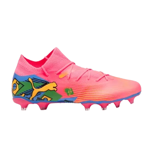 Baskets Puma Neymar Jr. x Future 7 Match FG AG 'Copa América Pack' Sunset Glow/Noir/Solar Stream/Vert/Bluemazing 107840 01
