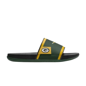 Nike NFL x Offcourt Slide 'Green Bay Packers 2024' Sapin/Gris fumée foncé/Or université FN4312 300