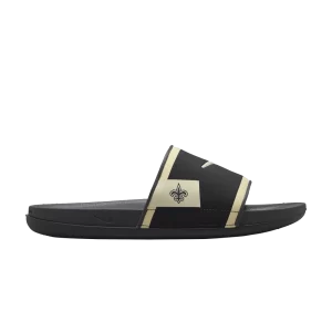 Nike NFL x Offcourt Slide 'New Orleans Saints' Noir/Gris fumée foncé/Or Team FN4465 001