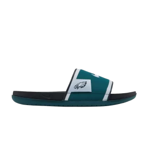 Nike NFL x Offcourt Slide 'Philadelphia Eagles 2024' Sarcelle sport/Gris fumée foncé/Argent champ FN4133 300
