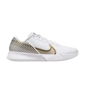 NikeCourt Air Zoom Vapor Pro 2 'Wimbledon' Blanc/Grain doré métallisé/Large Violet HF3632 100