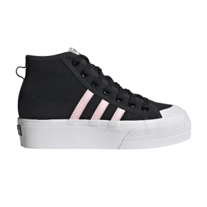 Baskets adidas Nizza Platform Mid J 'Black Clear Pink' Noir/Rose pur/Blanc nuage GY9934