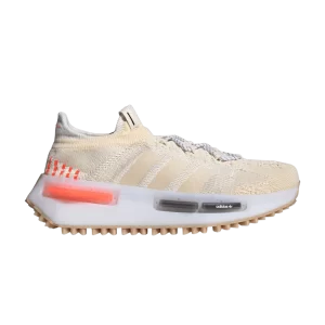 adidas NMD_S1 'Wonder White Solar Red' Baskets Miracle Blanc/Miracle Blanc/Sunny Rouge IE2079