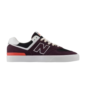 New Balance Numeric 574 Vulc 'Plum Brown White' Baskets Marron prune/Blanc NM574VPI