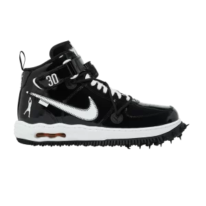 Nike Off-White x Air Force 1 Mid SP Leather 'Sheed' Noir/Blanc DR0500 001