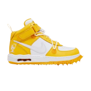 Nike Off-White x Air Force 1 Mid SP Leather 'Varsity Maize' Blanc/Blanc/Varsity Maize DR0500 101