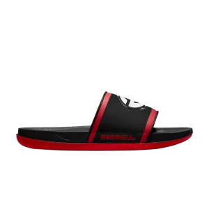 Nike Offcourt Slide 'Georgia' Noir/Rouge université/Blanc DD0525 002