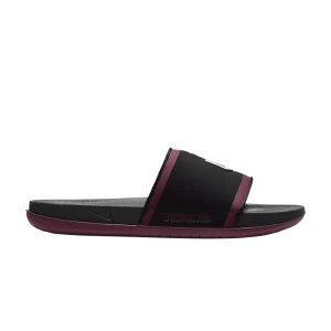 Nike Offcourt Slide 'Oklahoma' Noir/Team Crimson/Blanc DD0536 002