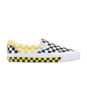 Vans OG Classic Slip-On LX 'Checkerboard – Noir Jaune 'Noir/Jaune VN0A32QNY23