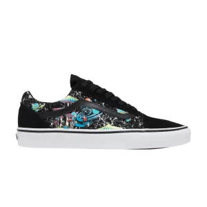 Vans Old Skool 'Glow In The Dark - Baskets Psychedelic Space' Noir/True White VN0007NTBP9