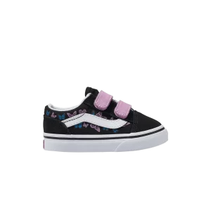 Vans Old Skool V Baskets 'Butterfly Kisses' pour tout-petits Butterfly Kisses Noir/Multi VN0009RCBML