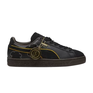 Puma One Piece x Suede Big Kid 'Blackbeard' Baskets Noir/Chocolat foncé 396724 01