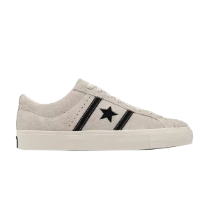 Converse One Star Academy Pro Baskets en daim 'Egret' Aigrette/Noir/Aigrette A06424C