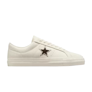 Converse One Star Pro Low 'Herringbone - Egret' Baskets Egret/Bière fraîche/Aigrette A06655C