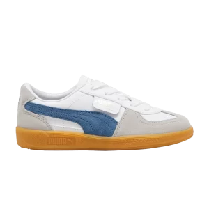 Puma Palermo Leather Little Kid 'White Blue Horizon Gum' Baskets Blanc/Bleu Horizon/Bubblegum 397276 04