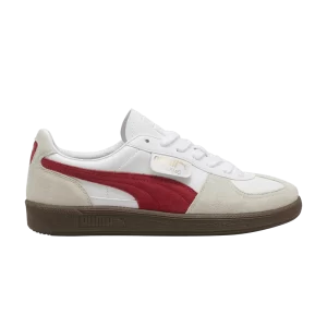 Puma Palermo Leather 'White Club Red' Baskets Blanc/Gris/Club Rouge 396464 05