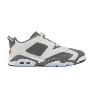 Baskets Paris Saint-Germain x Air Jordan 6 Retro Low 'Iron Grey' Os clair/Orange magma/Gris fer/Blanc DZ4133 008