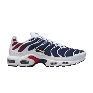 Nike Paris Saint-Germain x Air Max Plus 'Home Kit' Baskets Blanc/Bleu marine minuit/Rouge universitaire/Or métallique FZ4776 100