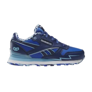 Reebok PJ Masks x Classic Leather Step 'n' Flash Little Kid 'Catboy' Baskets Bleu Burst/Denim Shine/Blanc 100200540