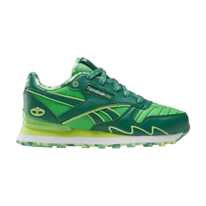 Reebok PJ Masks x Classic Leather Step 'n' Flash Little Kid 'Gekko' Baskets Sweet Green/Shell Green/Blanc 100200542