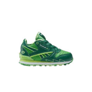 Reebok PJ Masks x Classic Leather Step 'n' Flash Baskets 'Gekko' pour tout-petits Vert doux/Vert coquille/Blanc 100200546