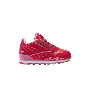 Reebok PJ Masks x Classic Leather Step 'n' Flash Baskets 'Owlette' pour tout-petits Rouge Mars/Rose Pixie/Blanc 100200545