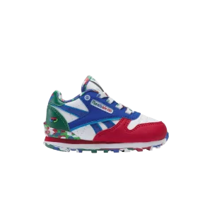 Reebok PJ Masks x Classic Leather Step 'n' Flash Baskets 'Super Team' pour tout-petits Blanc/Bleu Burst/Mars Rouge 100200547