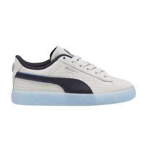 Puma PlayStation x Suede Little Kid 'Glacial Grey' Baskets Glacial Gris/New Navy 396656 01
