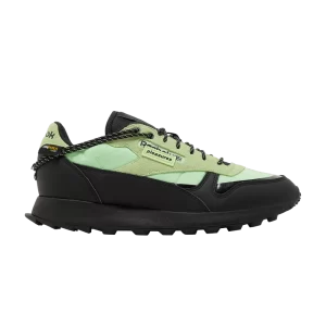 Reebok Pleasures x Classic Leather 'Neon Mint' Baskets Menthe fluo/Couleur noire/Couleur noire H06244